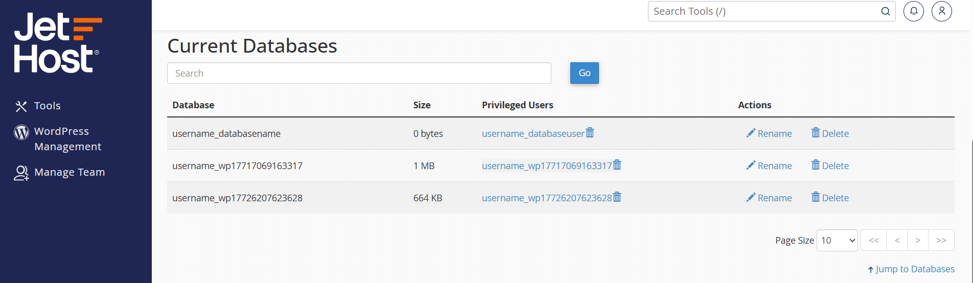 Current databases