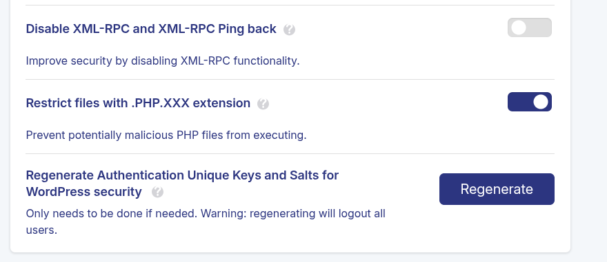 JetHost Total Care restrict files with .PHP.XXX extension