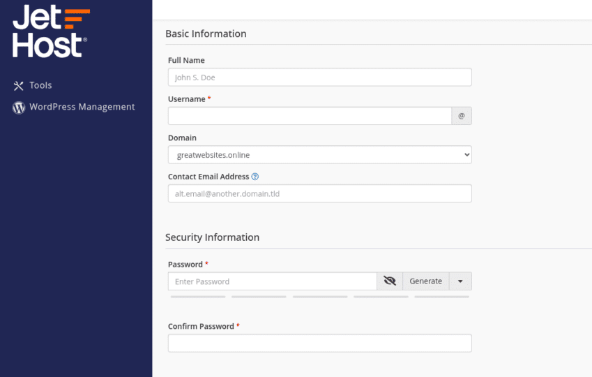 How to Use User Manager in cPanel - JetHost Help