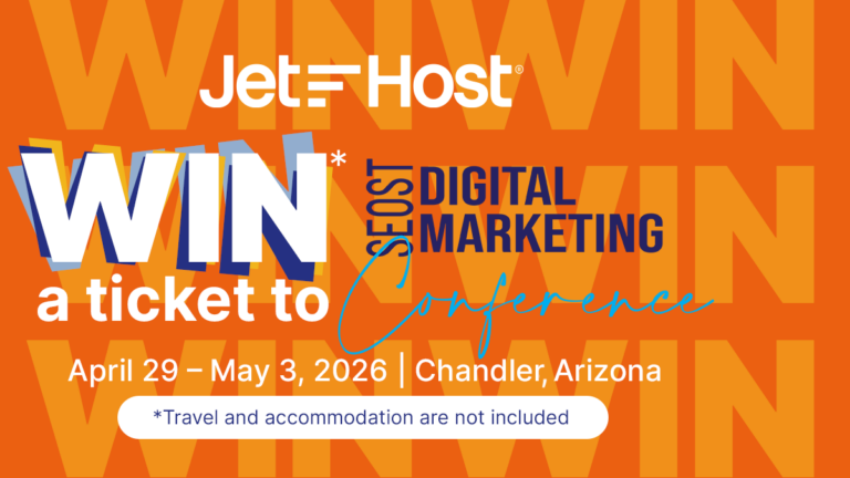Win a Ticket to SEOST Digital Marketing Conference 2026 with JetHost