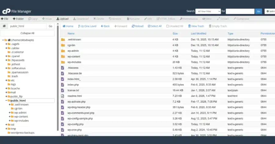 File Manager public_html