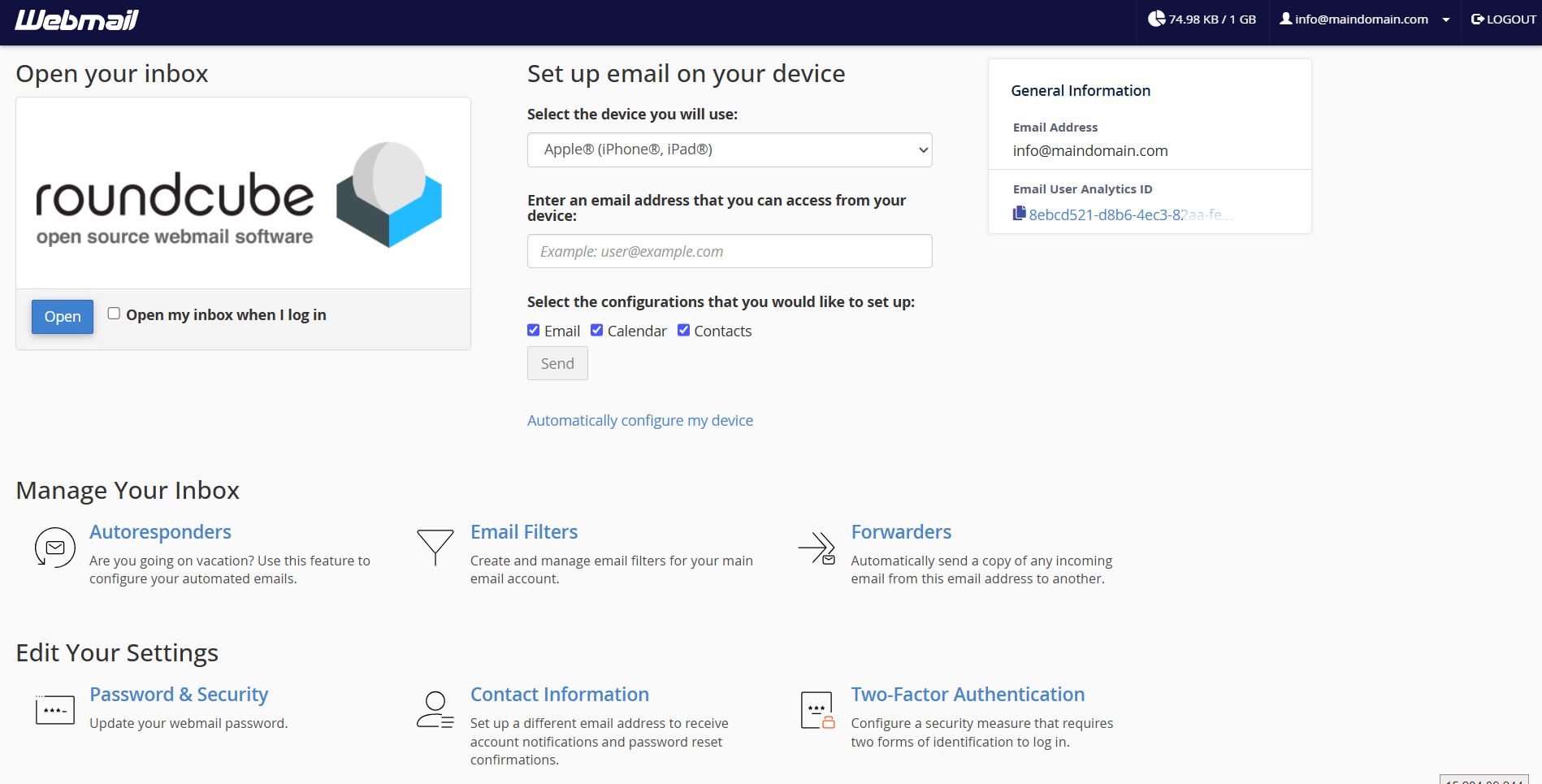 JetHost Webmail