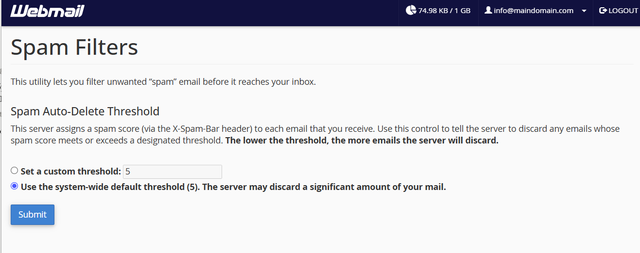 Email SPAM filters